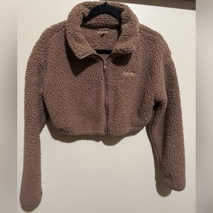 Skims fuzzy cropped sweater